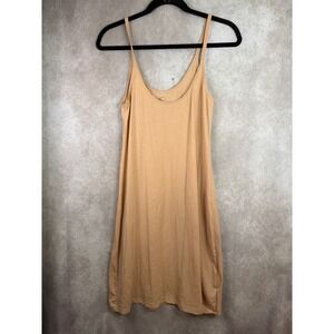 Roberta Roller Rabbit Slip Dress Womens Medium Nude Tan Cotton Spaghetti Strap